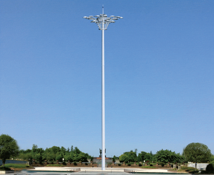 Lifting high pole light